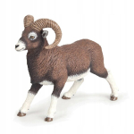 Figurine - PAPO - Mouflon - Gar&ccedil;on - 3 ans et plus - Marron, blanc et noir