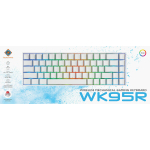 BALTĀ BEZVADU MEHĀNISKĀ TASTATURA 65 RGB US