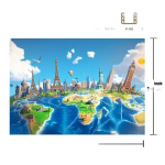Reisi Taust Kangas: New York & Pariis Pickify, 210*150cm/82.6*59inch