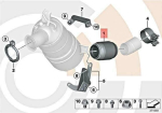 BMW E81 E87 E90 Decoupling Element Originaal 18307812263