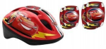 Disney Cars komplekt: kiiver ja 4 kaitsmed jalgrattale