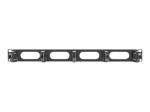 Lanberg AK-1205-B 19-Inch 1U Cable Organizer with 5 Holders