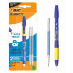 Bic Gel-ocity Illusion kustutatav geelpliiats, sinine, 2 t&auml;idisega.