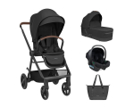 Vanker 3in1 Kikkaboo Mia Black vankrikorvi ja turvatooliga