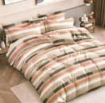 Eurofirany kahepoolne puuvillase satiini voodipesukomplekt SBA-316, 160x200 cm, 3-osaline