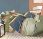 Eurofirany kahepoolne puuvillase satiini voodipesukomplekt SBA-092, 200x220 cm, 3-osaline