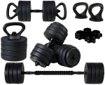 Hantlid FUNFIT GYM&FITNESS bituumenist 4-&uuml;hes, 40 kg