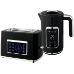 Veekeetja ja r&ouml;ster LED-puuteekraaniga, 2200 W, 1,7 l, 6 temperatuuriseadet, must