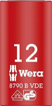 Wera Pesa 05004956001, 12mm, 3/8 tolli, isoleeritud 1,000 V, individuaalselt testitud