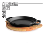 Malmpann puidust alusega "HoReCa" 24 cm