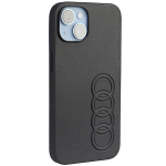 Audi s&uuml;nteetilisest nahast iPhone 14 &uuml;mbris - must