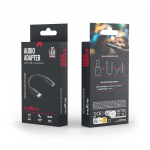 Heliadapter 3,5 mm emane USB-C isane kompaktne 13,5 cm Maxlife must