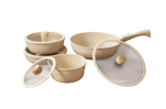 Hermia pottide ja pannide komplekt Hona Xl - Cream, kreemikas, 14 tk.