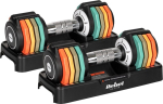 Reguleeritavad malmhantlid Rebel Active 2x5 kg