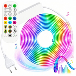 RGB 5050 LED-neoonriba 5 m Bluetooth pult muusikarežiim 230 V