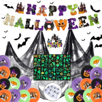 Halloween'i kaunistused, pidu, p&auml;rg, &auml;mblikuv&otilde;rk, 57 elementi