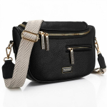 Naiste &ouml;konahast v&ouml;&ouml;-/crossbody-kott Peterson, 4 taskuga, must
