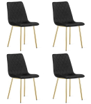 4-osaline s&ouml;&ouml;gitoolide komplekt Turin, must/kuldne
