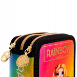 3-osaline "rainbow High" pliiatsikott t&auml;iskomplektiga t&uuml;drukule