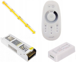 Cob Led riba 6m, 480 Led/m, soe valge, Rf puutetundliku puldiga