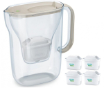Brita veefilterkann Style Essential water 2.4l + 4 cartridges, sand
