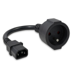 Qoltec adapter IEC 320 C14/ FRENCH | 0,15 m