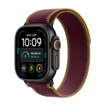 Nutikell Apple Watch Ultra 4 GPS + Cellular 49mm Black Titanium Case with Burgundy Trail Loop - S/M - MJC34ET/A