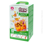 Mullitee komplekt 3 inimesele - passionivilja roheline tee mango plahvatavate boba-p&auml;rlitega, O's Bubble, 3 &times; 80g