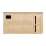 Puidust aiamaja 8,16 m2 TIMBELA M327F1+M327G