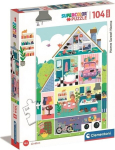 Pusle majaga Clementoni Home Sweet Home 23775, 104 tk.