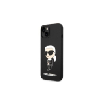 Karl Lagerfeld KLHMP14MSNIKBCK iPhone 14 Plus 6,7 musta/musta kaanega Silikoon Ikonik Magsafe