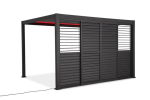 L&uuml;kanduksed lamellidega pergolale Pergola Premium 4 m, tumehallid