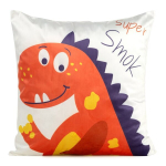 Veluurpadjakate 45x45 cm valge oranži draakoniga &ndash; KIDS