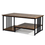 Kohvilaud 110x60x45 cm Pruun metallist hoiustamine