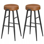 Songmics baaripukk, 76,2 cm, pruun kunstnahk, 2 tk.