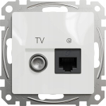 Schneider Electric sedna Design arvuti-TV pistikupesa RJ45 valge