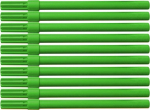 Office Products permanent marker, 10 tk, roheline