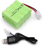 YUNIQUE GREEN-CLEAN-POWER &ndash; 9.6V 2400mAh NiMH laetav aku Tamiya pistikuga ja USB kaabliga &ndash; AA akupakk