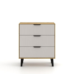 Kummut Mebelbos Borg Duo 3s, 70x38,9x81,4 cm, liivav&auml;rvi/pruun
