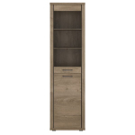 Vitriinkapp Mebelbos Cordan 1d1w, 57,2x41x210 cm, pruun
