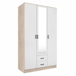 Kapp Mebelbos Kami 3d2s, 120x53,8x205,6 cm, pruun/valge