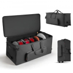 Elektroonilise trummikomplekti transpordikott ZL-SND-0682, must, ratastega