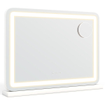 Costway valgustatud meigipeegel 58 x 43 cm LED Hollywoodi peegel, h&auml;mardatav ja 3 valgusrežiimiga