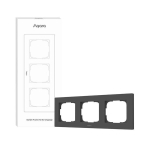 SMART SWITCH FRAME H2 (3-GANG)/GRAY FE-X02D-G AQARA, Pilka