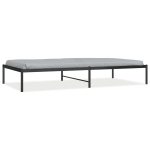 vidaXL metallist voodiraam, must, 100x200 cm