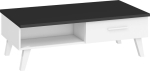 Diivanilaud Nordis 2D, must/valge