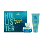 Komplekt Hollister Festival Vibes meestele: EDT 50 ml + &scaron;ampoon-du&scaron;igeel 100 ml