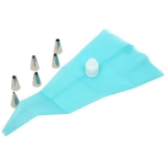 Kondiitri t&ouml;&ouml;riistade komplekt: kondiitri kott + roostevabast terasest 6-osaline otsik