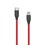 Silikoonkaabel Lightning - USB Type-C (2 m, punane)