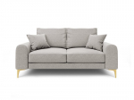 Kahekohaline diivan Mazzini Sofas Madara, helehall